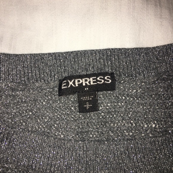 Cute express sweater shinny gray color - Picture 2 of 3